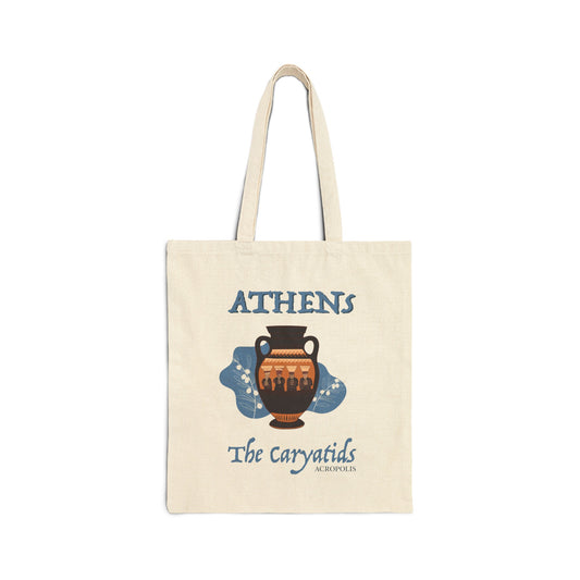 The Caryatids Cotton Canvas Tote Bag