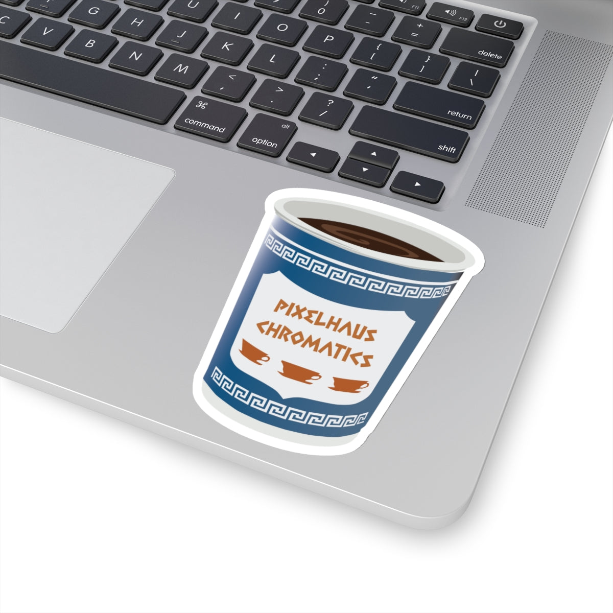 Greek Coffee Cup Sticker