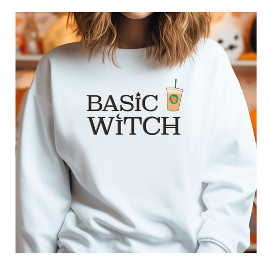 Basic Witch Halloween Tee Unisex Heavy Blend™ Crewneck Sweatshirt