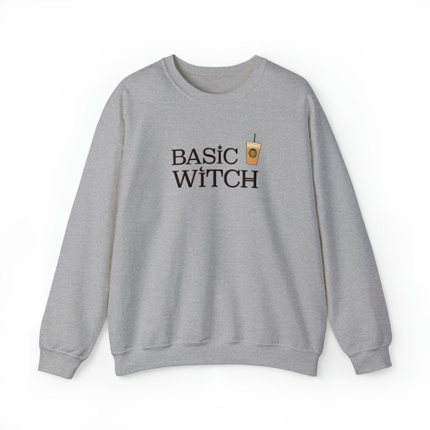 Basic Witch Halloween Tee Unisex Heavy Blend™ Crewneck Sweatshirt