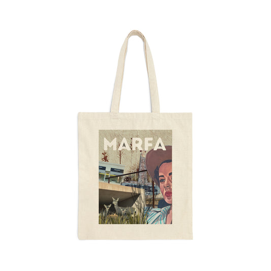 Marfa Mood Cotton Canvas Tote Bag