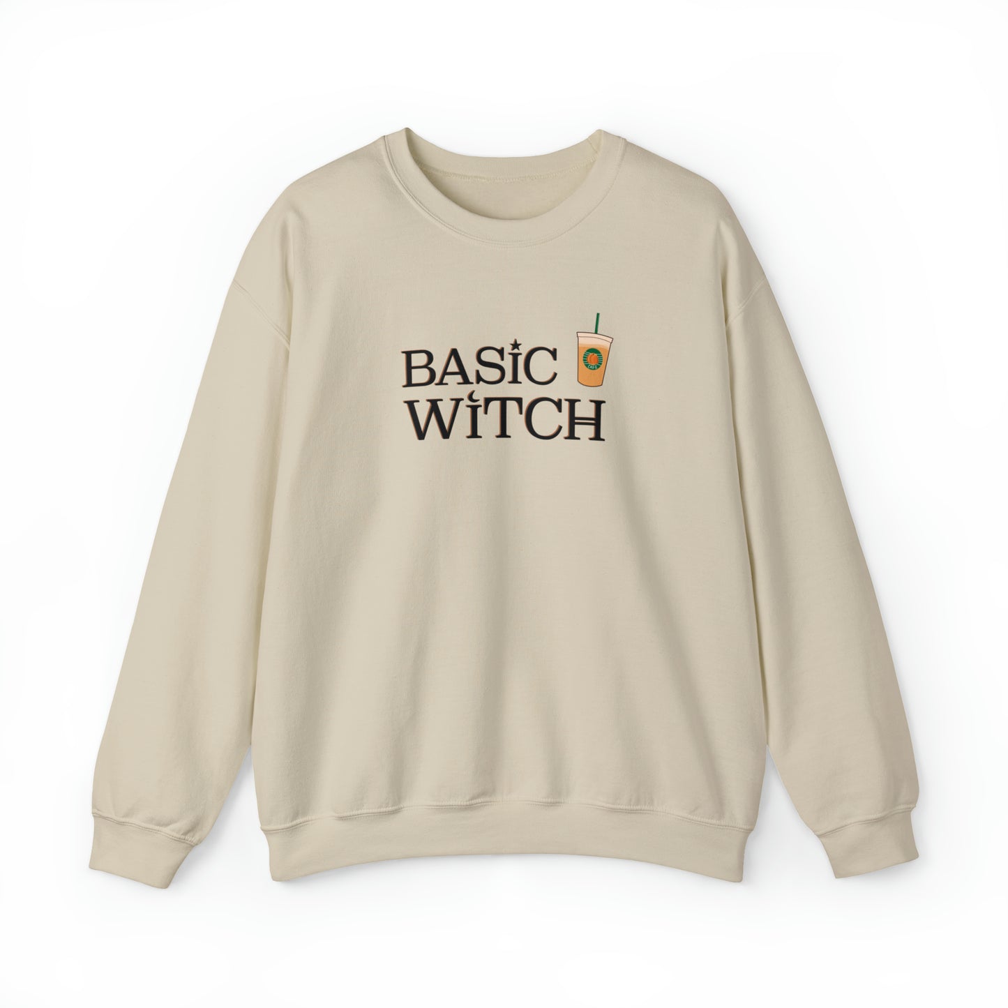 Basic Witch Halloween Tee Unisex Heavy Blend™ Crewneck Sweatshirt