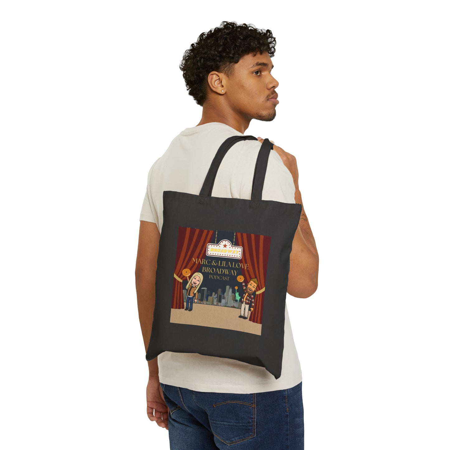 Marc & Lila Love Broadway Cotton Canvas Tote Bag