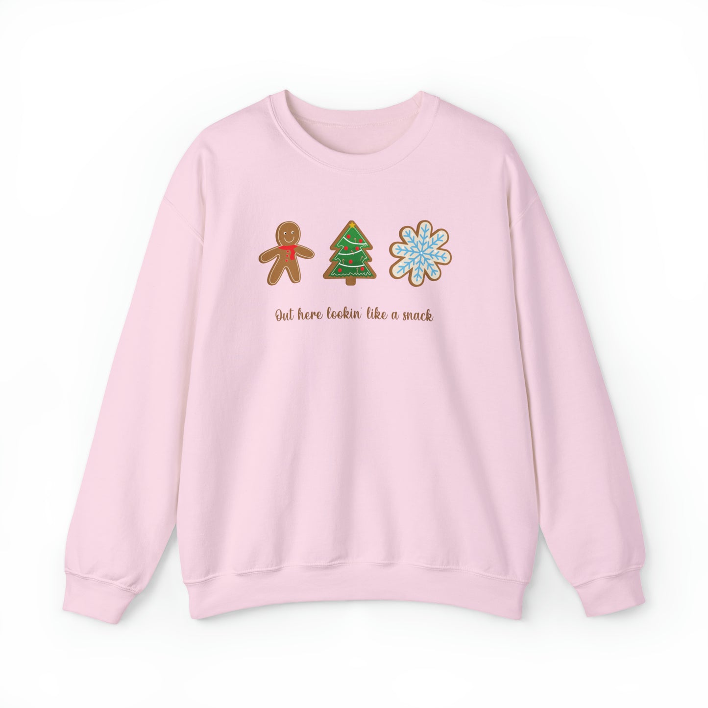 Lookin Like a Snack Christmas Cookies Crewneck Sweatshirt