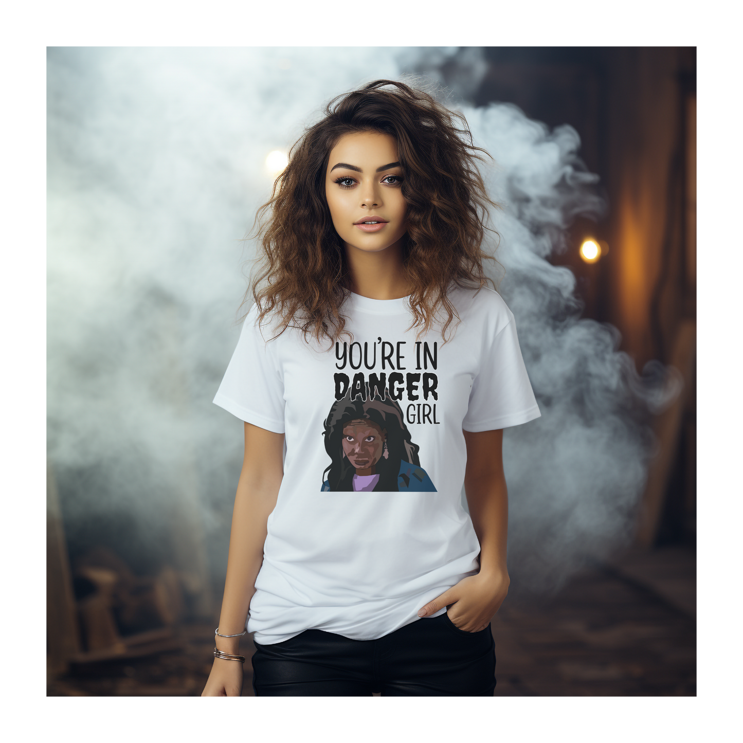 Whoopi - You're in Danger Girl Unisex Heavy Cotton Tee