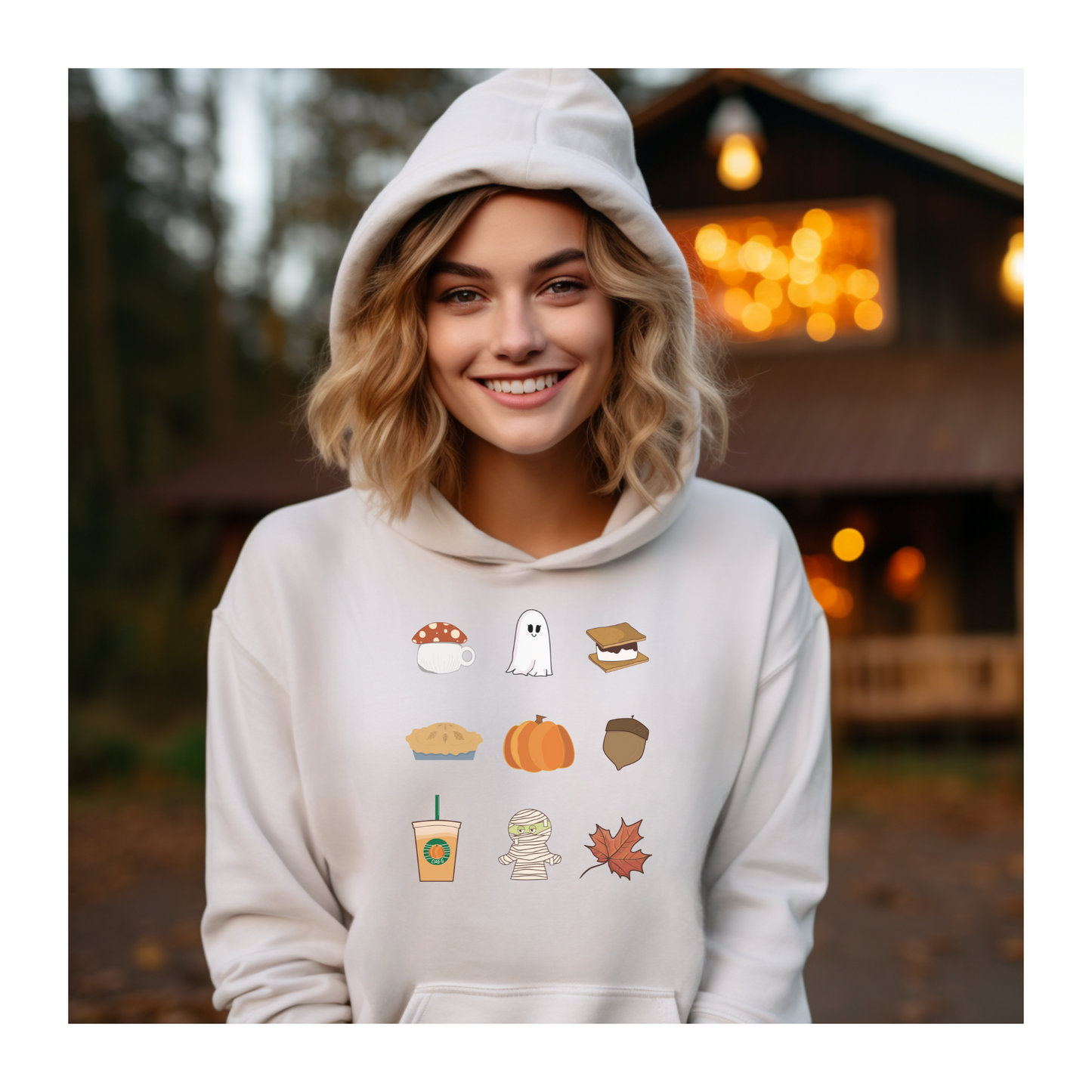 All Things Nice Unisex Heavy Blend™ Hooded Sweatshirt, cute fall hoodies, fall hoodies, pumpkins, fall harvest, fall outfit ideas, plus size tops for fall, plus size fall outfit, outfit inspo, fall wardrobe ideas