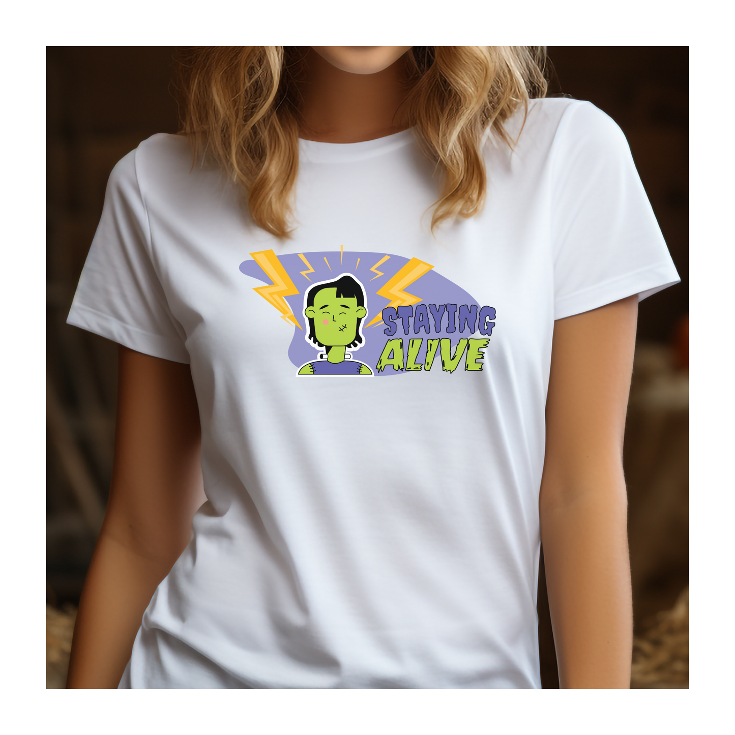 Stayin' Alive Frankenstein Tee