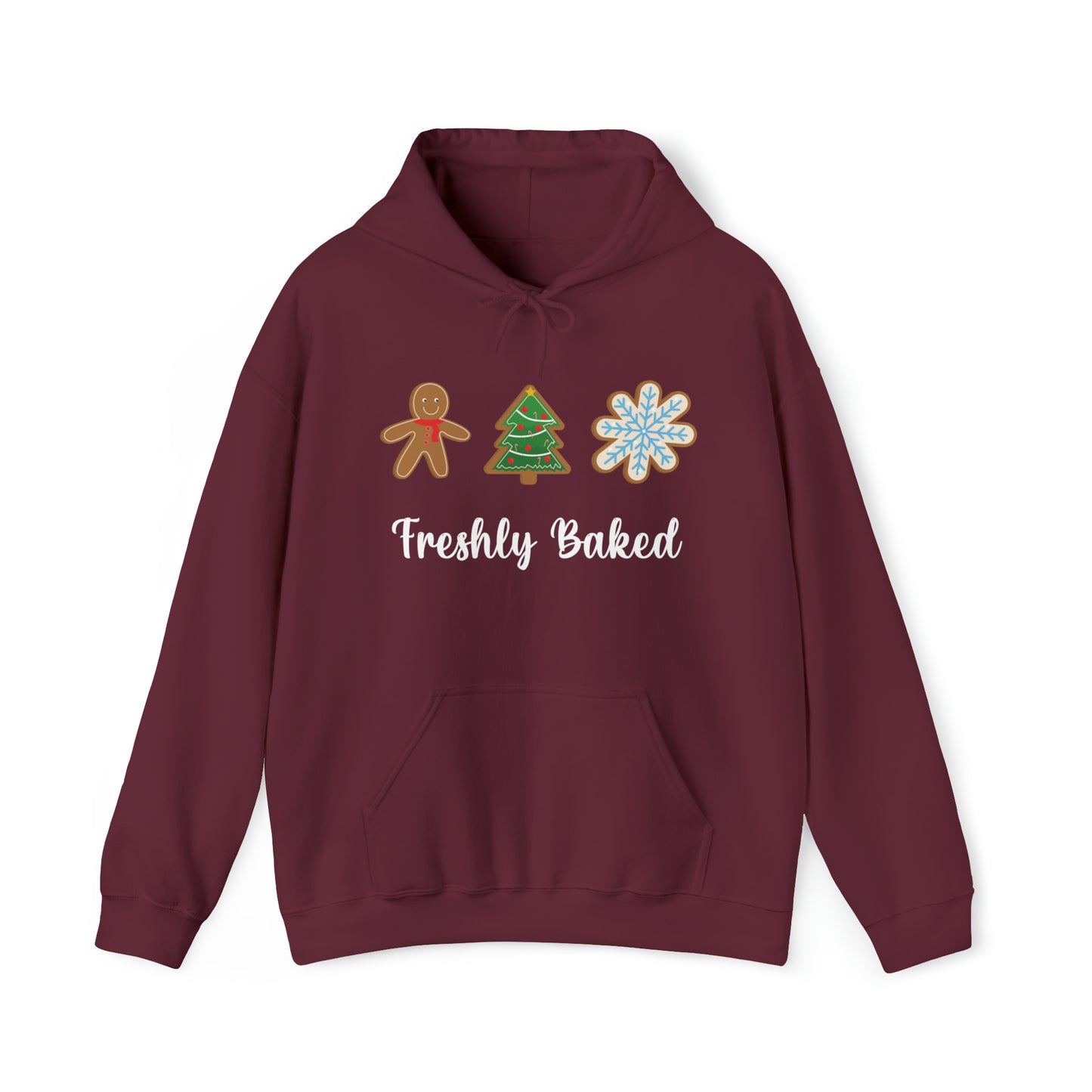 Freshly Baked Christmas Cookie Hoodie, christmas sweatshirt, funny christmas sweater, christmas cookies, santa's cookies, christmas casual outfit, christmas sweater womens, womens christmas hoodie, mens christmas hoodie, christmas sweater for men,