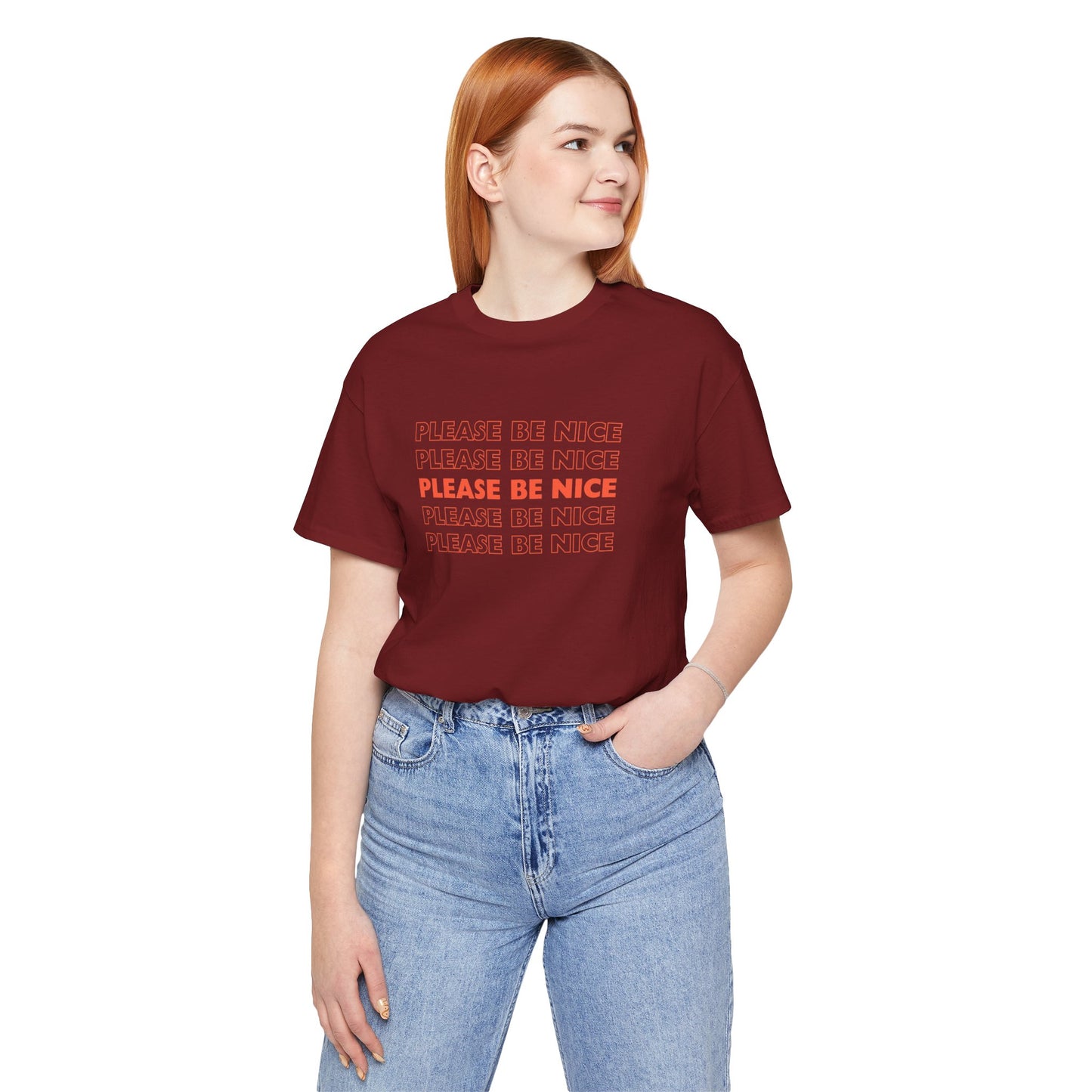 Please Be Nice - Unisex Jersey Short Sleeve Tee