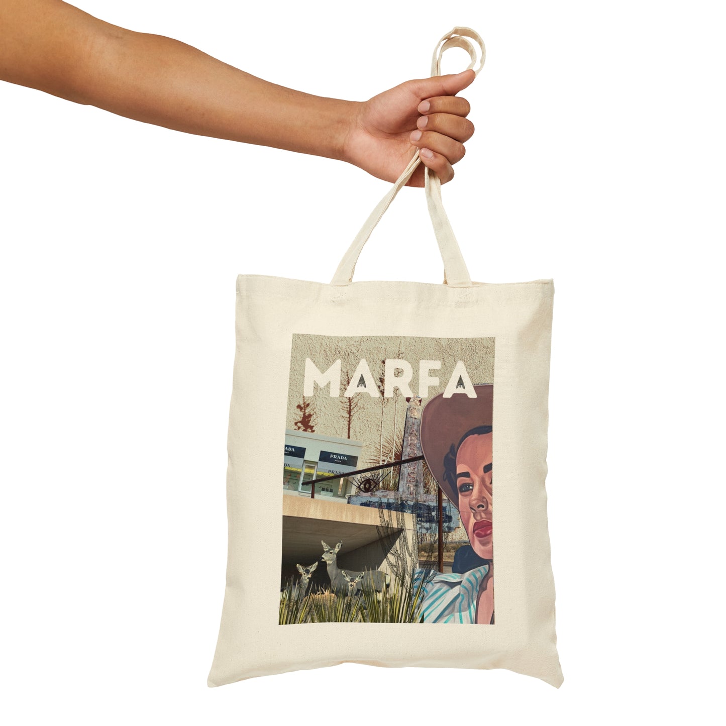 Marfa Mood Cotton Canvas Tote Bag