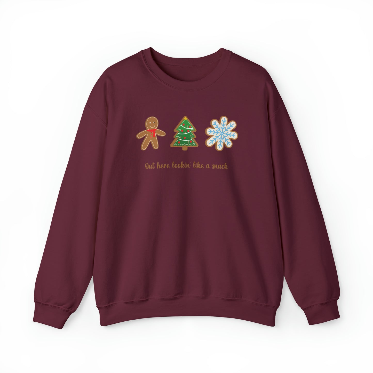 Lookin Like a Snack Christmas Cookies Crewneck Sweatshirt